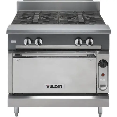 Vulcan V6B36S Heavy-Duty Gas Range – 6 Burners With 27" Oven, 36" Width 1