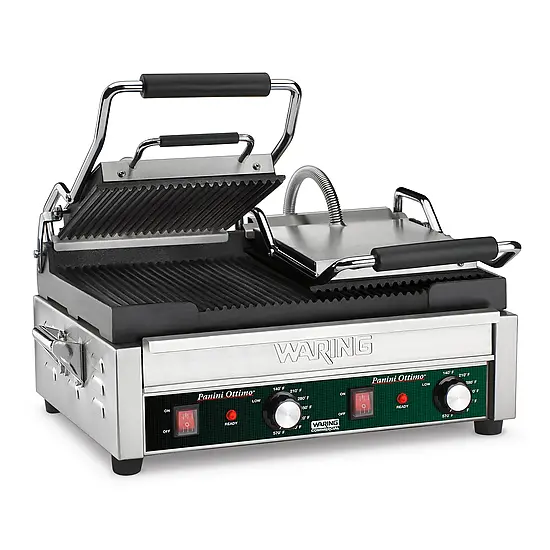 Waring Wpg300 Panini Supremo Grill – Dual-Plate Italian-Style Grill, 240V 1