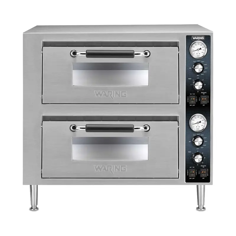 Waring Wpo750 Dual-Deck Countertop Pizza Oven – 240V, 3200W 1