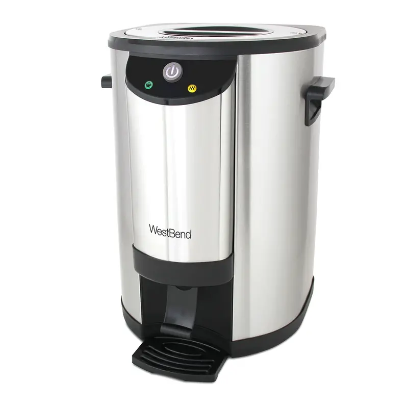West Bend 42-Cup Stainless Steel Coffee Urn – Rust-Resistant & Easy-Clean 1