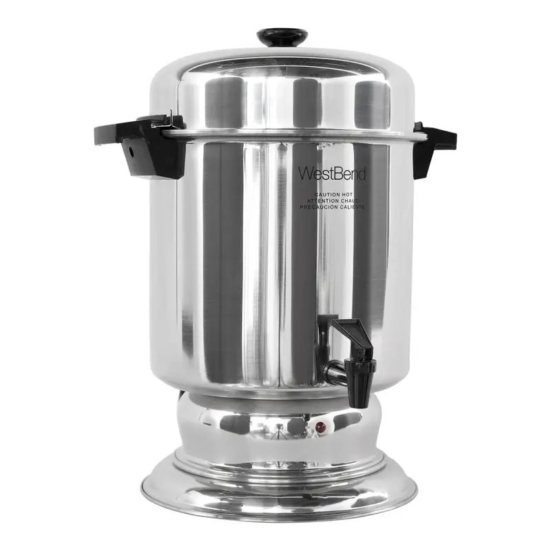 West Bend 55-Cup Stainless Steel Coffee Urn – Premium Durability & Shine 1