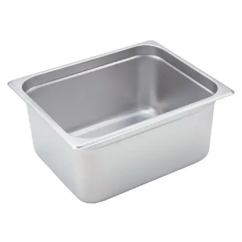 Winco 1/2-Size Steam Table Pan – 6-Inch Depth 1