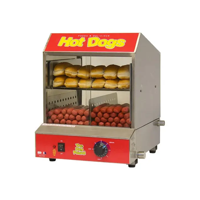 Winco 60048 Benchmark 'The Dog Pound' Electric Hot Dog Steamer – 120V, Compact Design 1