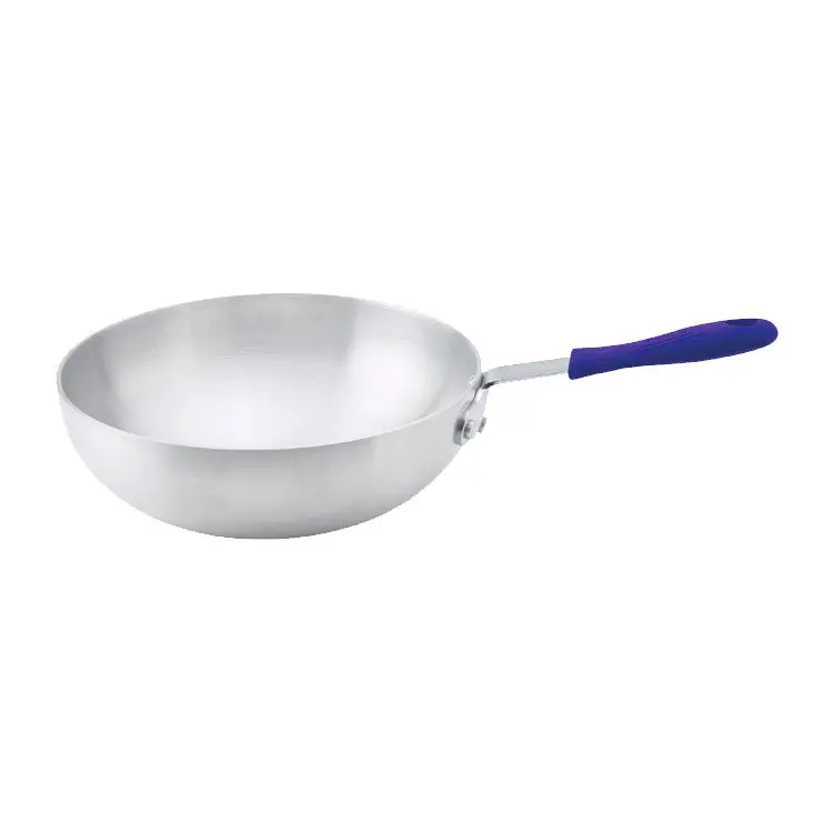 Winco Aluminum Stir-Fry Pan – 11-Inch, Natural Finish 1