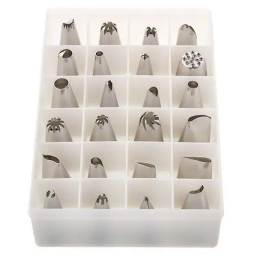 Winco Cdt-24 Economy Cake Decorating Tube Set – 24-Piece Assortment 1