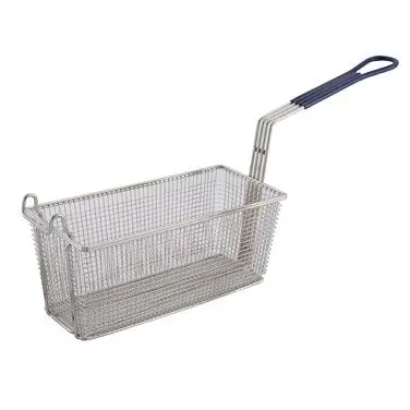 Winco Fb-20 Blue-Handled Stainless Steel Fry Basket (13.25" X 5.75") 1