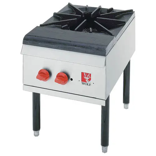 Wolf Wspr1 Natural Gas Stock Pot Range – 110,000 Btu With Cast Iron Dual-Ring Burner 1