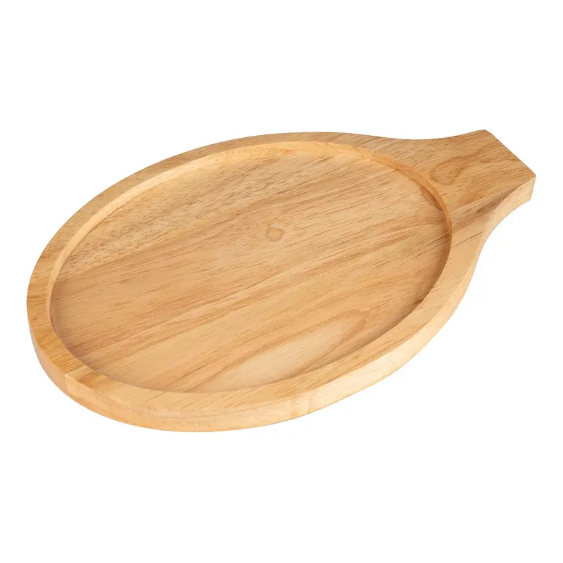 Wooden Oval Serving Trivet For Cast Iron Skillets – Browne 1