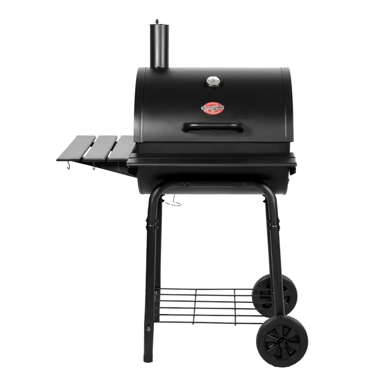 Wrangler® Heavy-Gauge Charcoal Grill With Integrated Metal Shelves 1