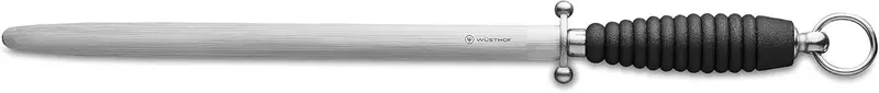 Wüsthof 12-Inch Oval Honing Steel With Ergonomic Loop Handle 1