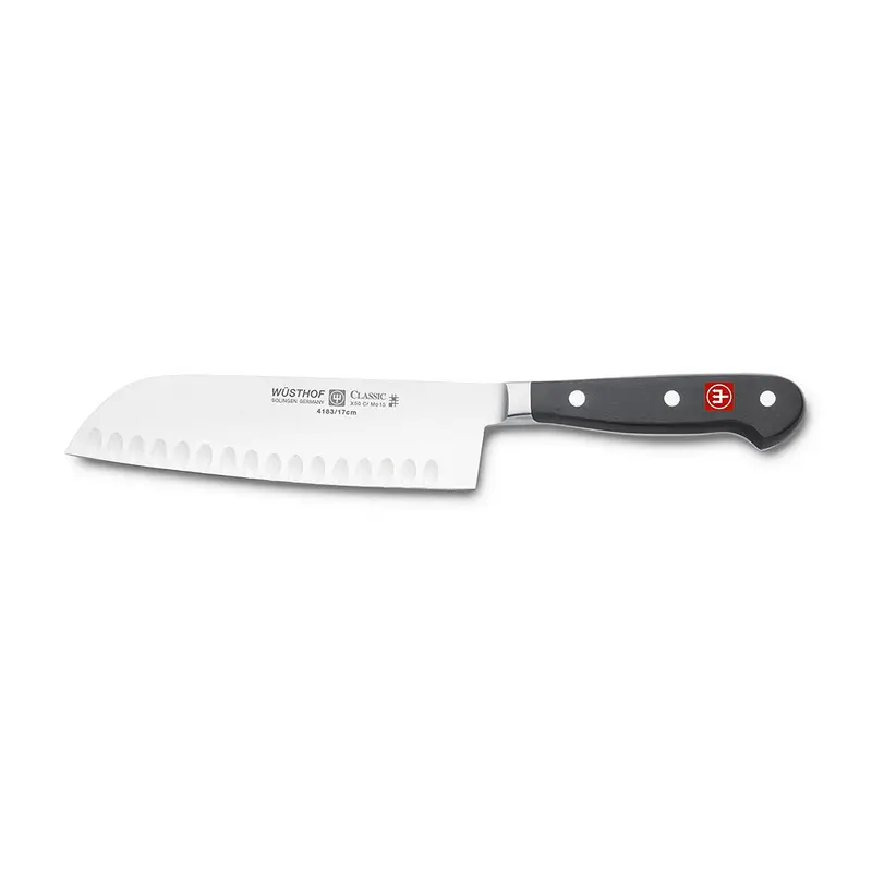 Wüsthof 4183-7 Trident Classic 7" Santoku Knife With Hollow Edge 1