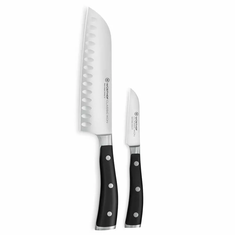 Wusthof Classic Ikon 2-Piece Asian Knife Set With Engraving Support 1