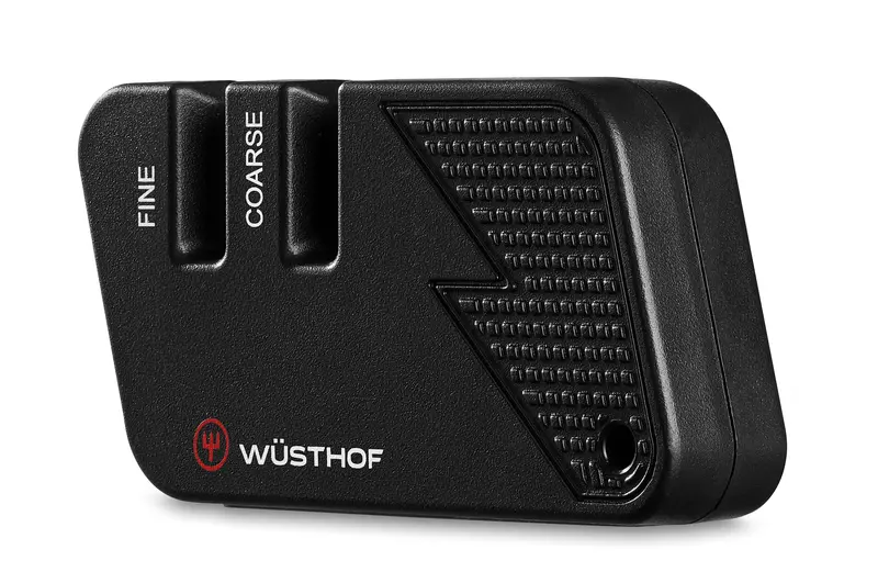 Wüsthof Compact Keychain Knife Sharpener – Portable Black Tool 1