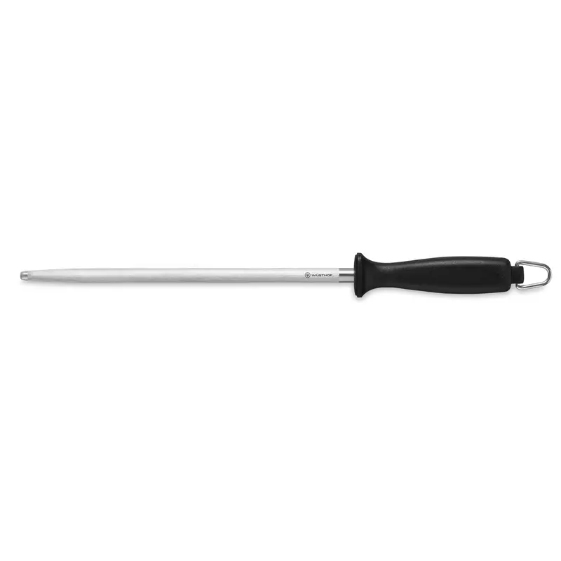 Wüsthof Standard 10" Sharpening Steel – Black Handle 1