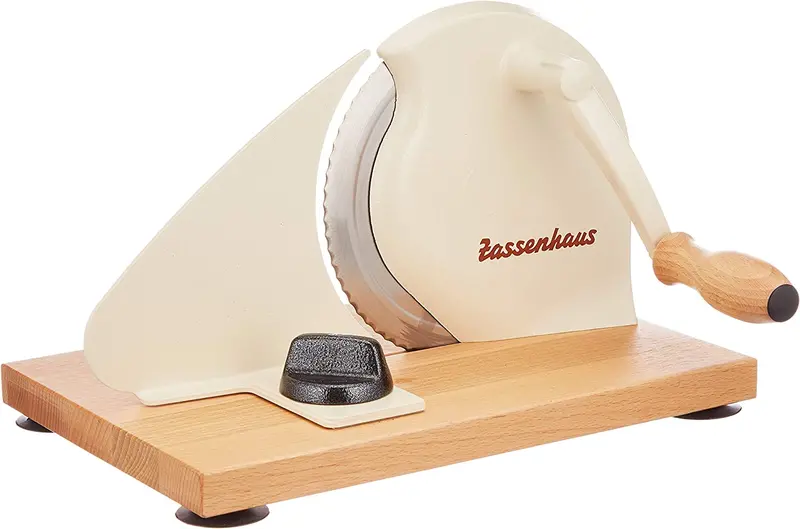 Zassenhaus Manual Bread Cutter – 11.75 X 8-Inch, Cream-Colored Frame 1