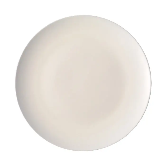 Ziena Cream Stoneware Coupe Plate – 10.25", Set Of 12 1