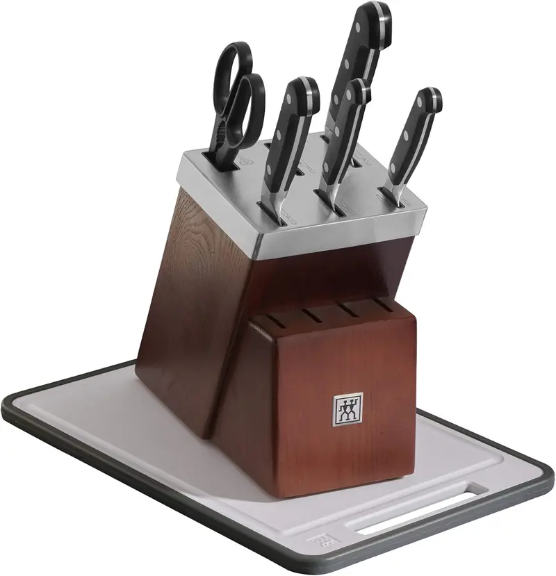 Zwilling Pro Self-Sharpening Knife Block Set – 7-Piece Integrated Honing System 1