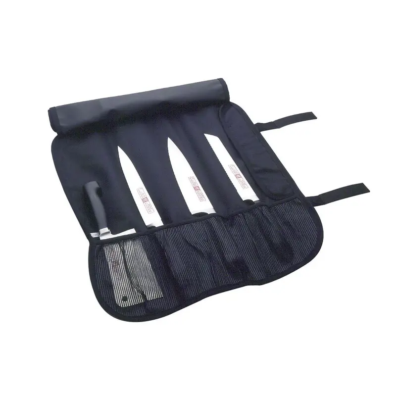 Zwilling Twin 7-Slot Knife Roll – Compact Black Carrying Case For Blade Protection 1